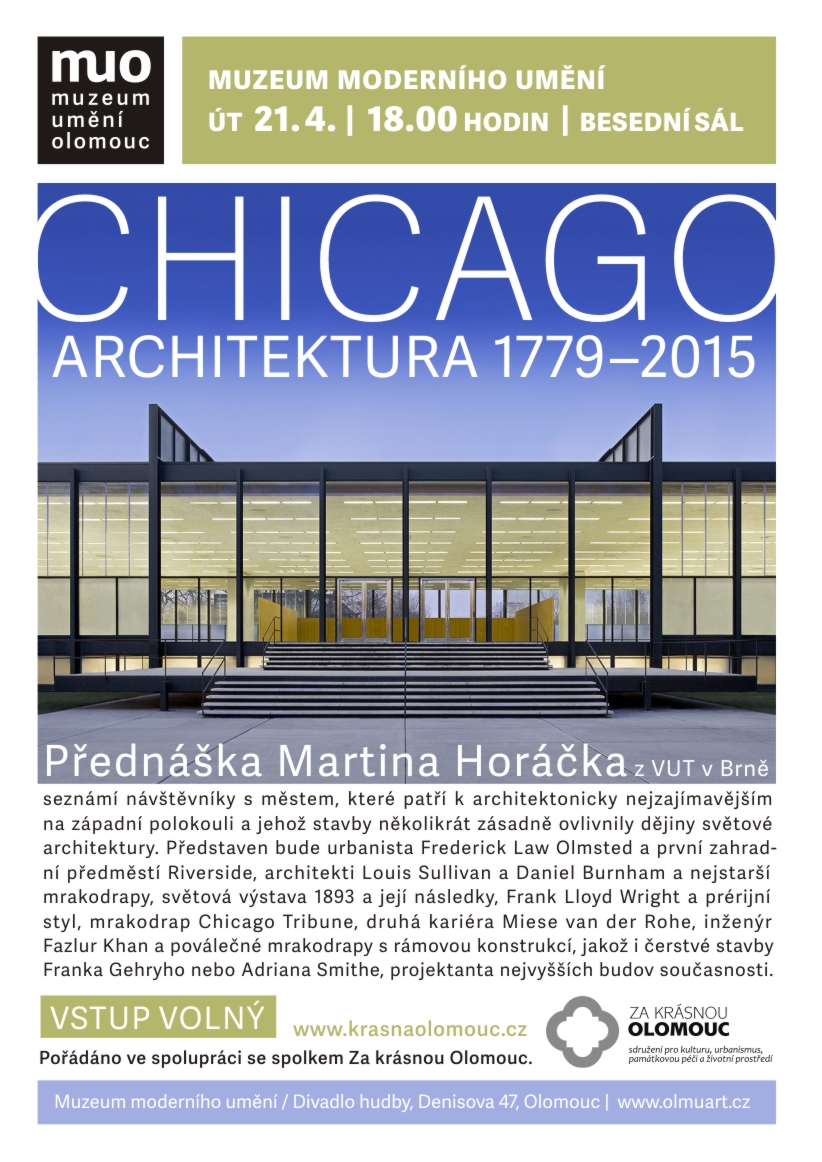 Přednáška Martina Horáčka: Chicago: architektura 1779-2015